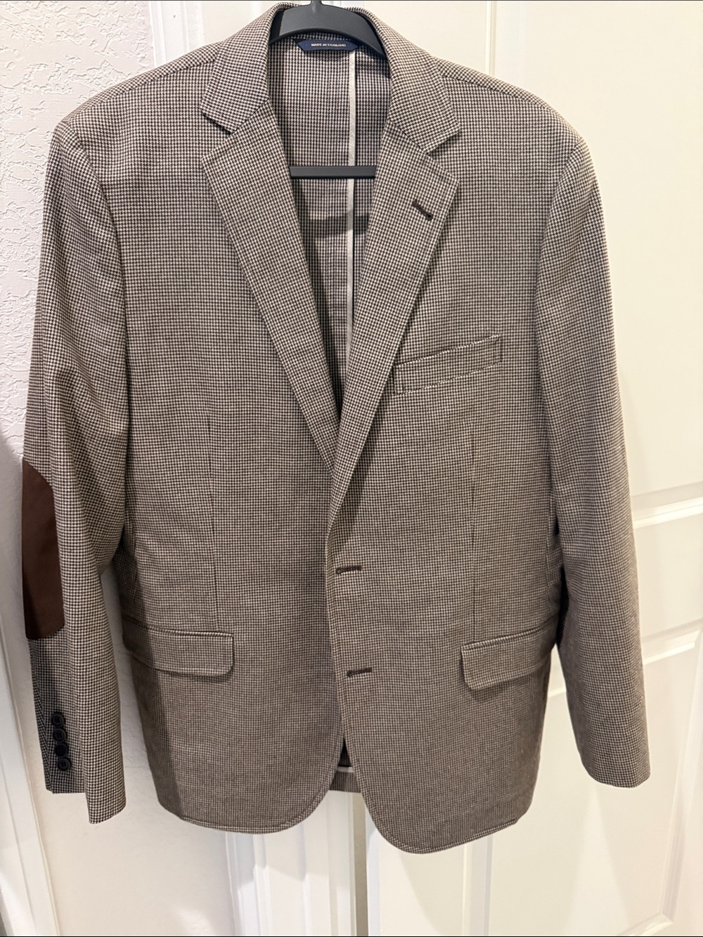 Brooks Brothers Brown/Tan Houndstooth Sport Coat Blazer